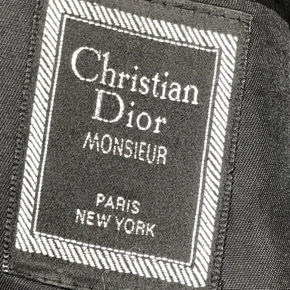 Vintage Christian Dior Monsieur Blazer Mens 48R Wool Double Breasted USA 80s - Picture 2 of 13
